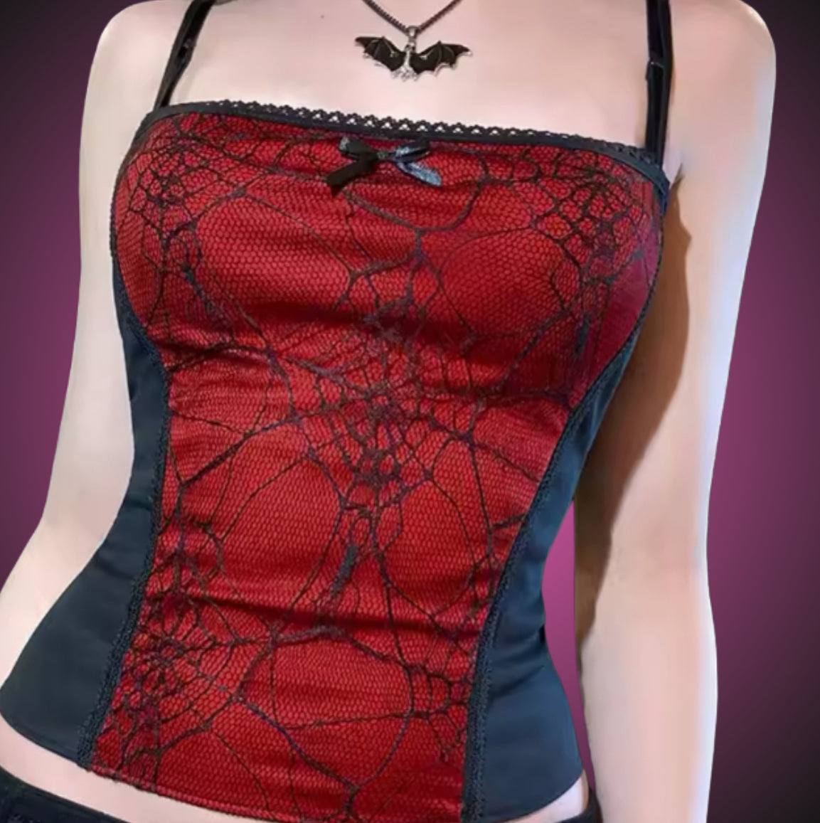 SPIDERWEB CORSET TOP