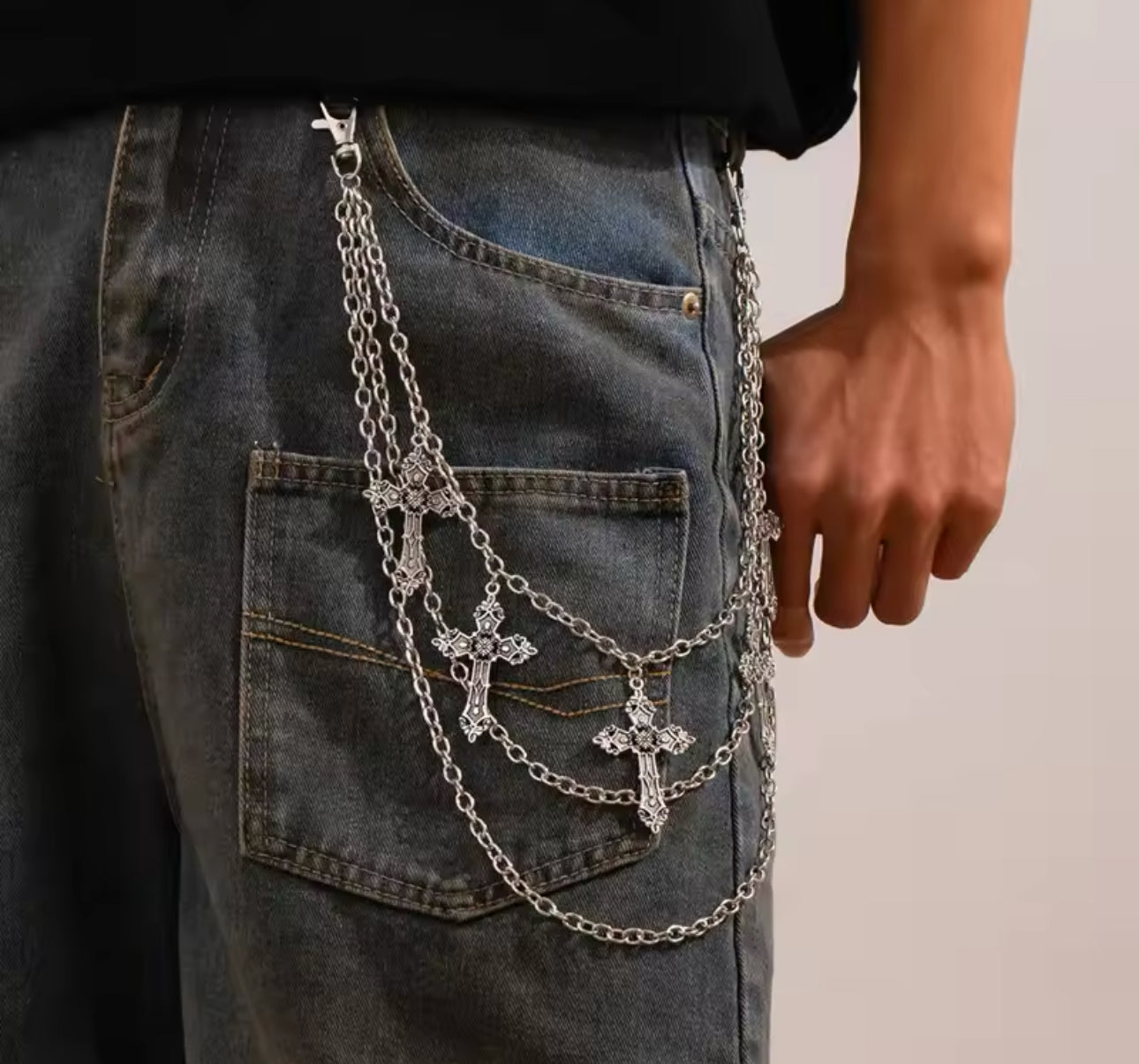 BELT JEAN CHAIN CROSS