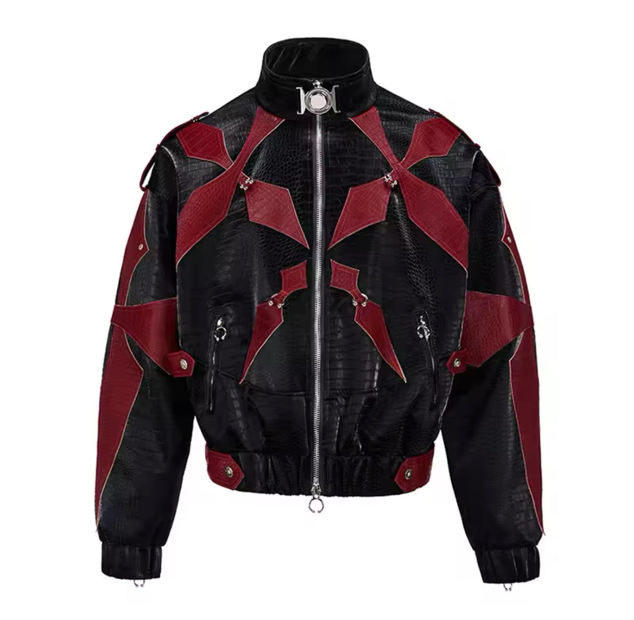 LEATHER EMBLEM JACKET
