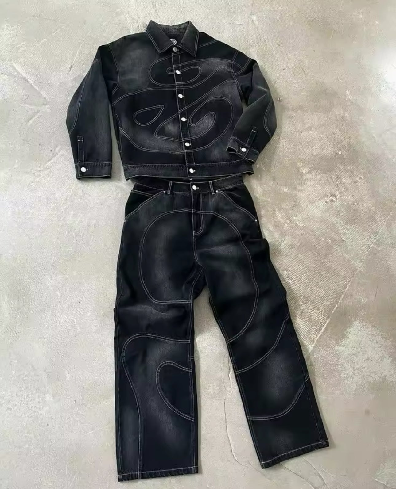 SWIRL DENIM JACKET