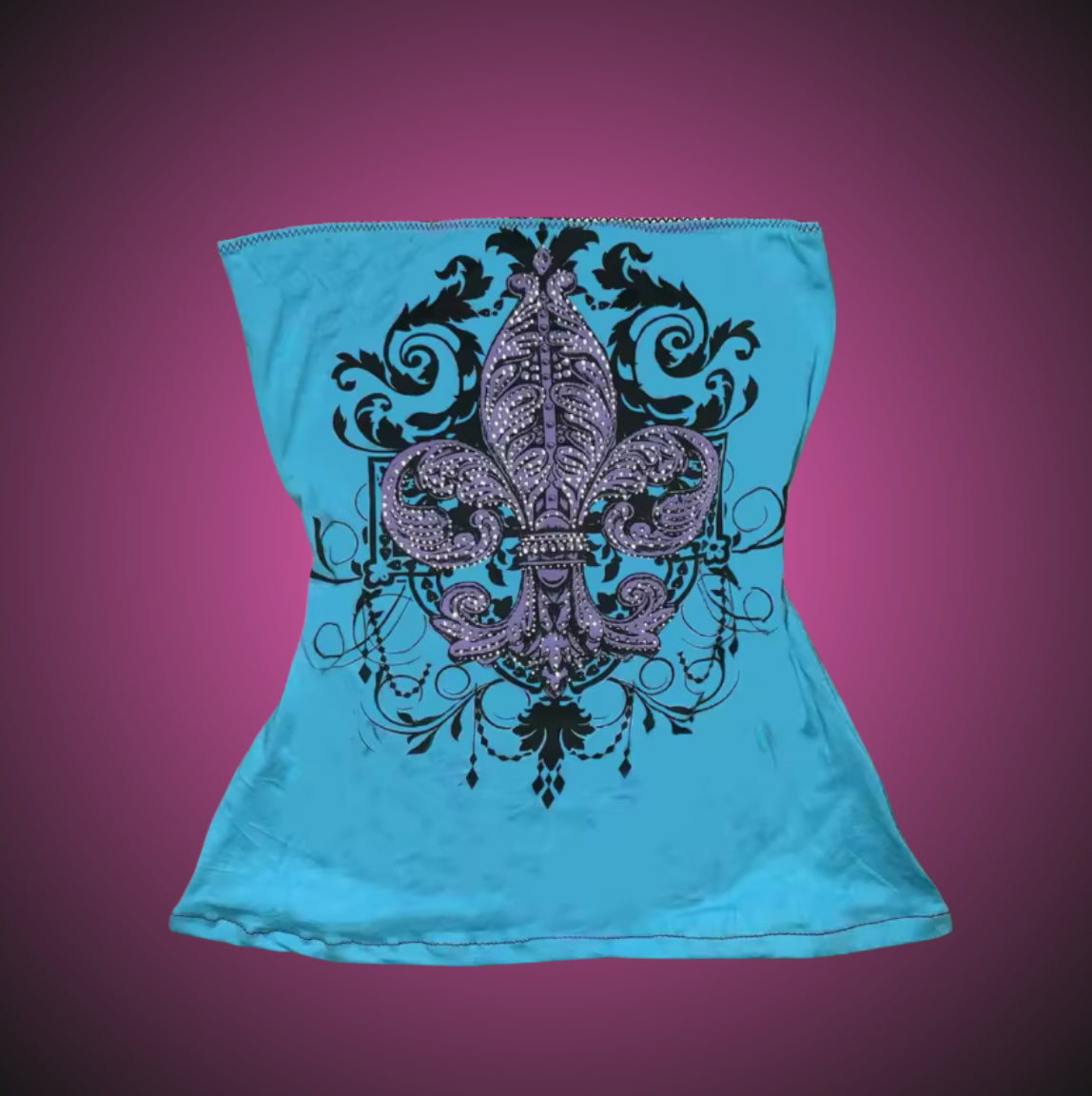 TUBE TOP BLUE VINTAGE