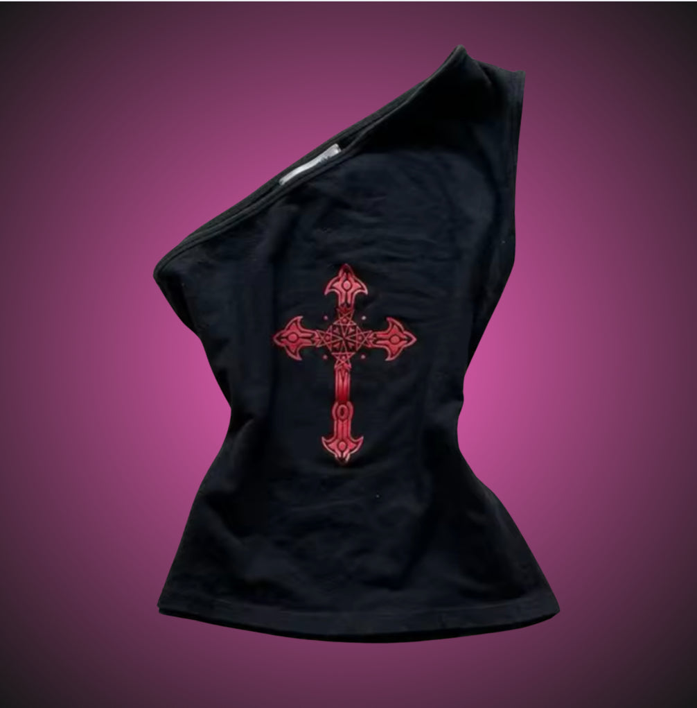 CROSS OFF THE SHOULDER TSHIRT