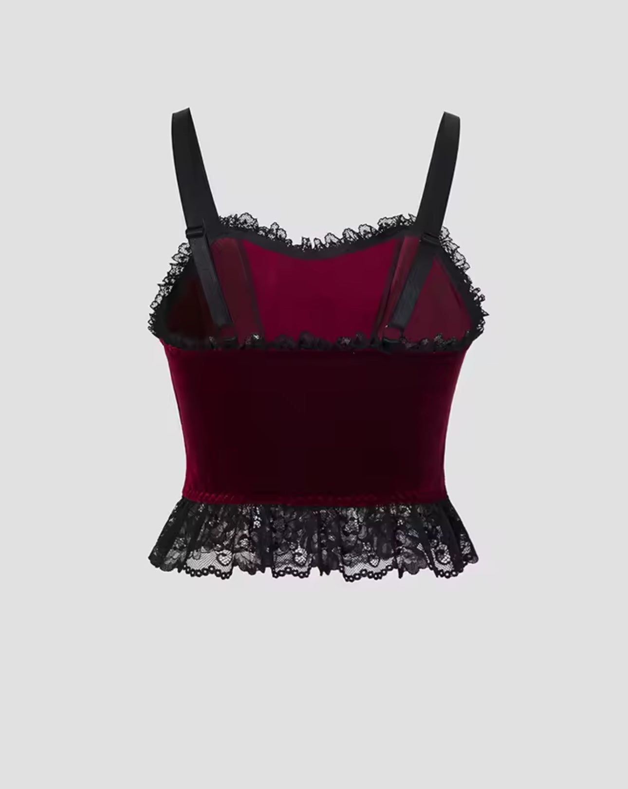RED AND BLACK CORSET STYLE TOP