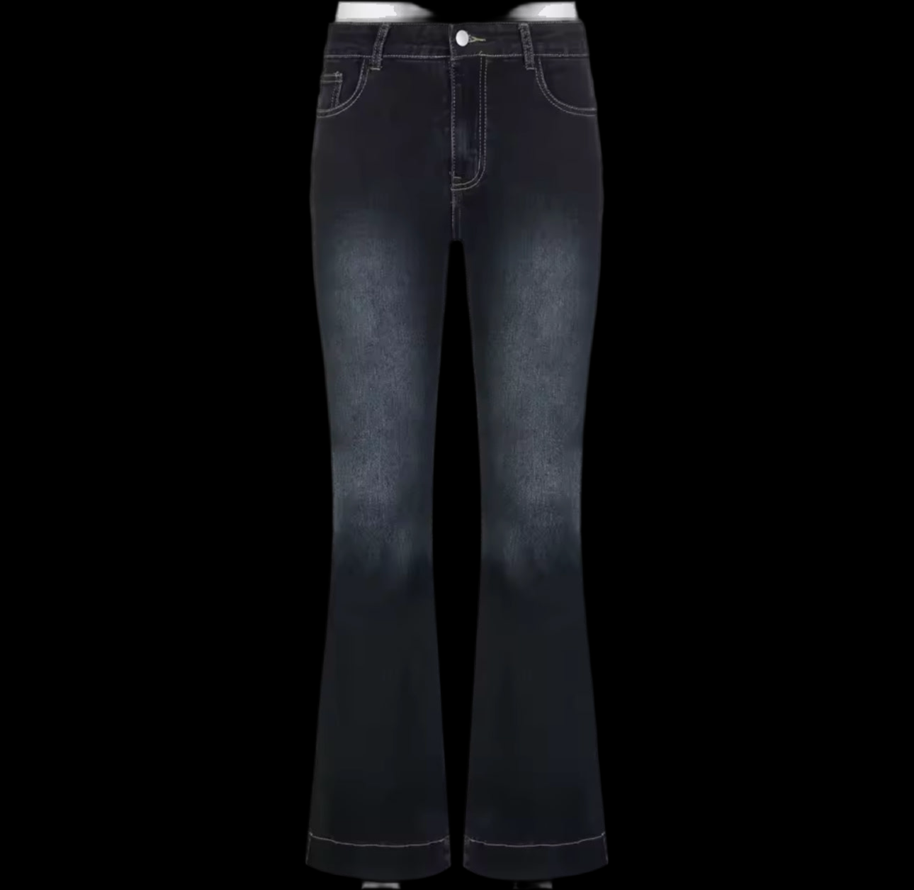 DARK BLUE SUPER LOW RISE JEANS