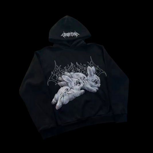 GOTHIC BUNNY HOODIE