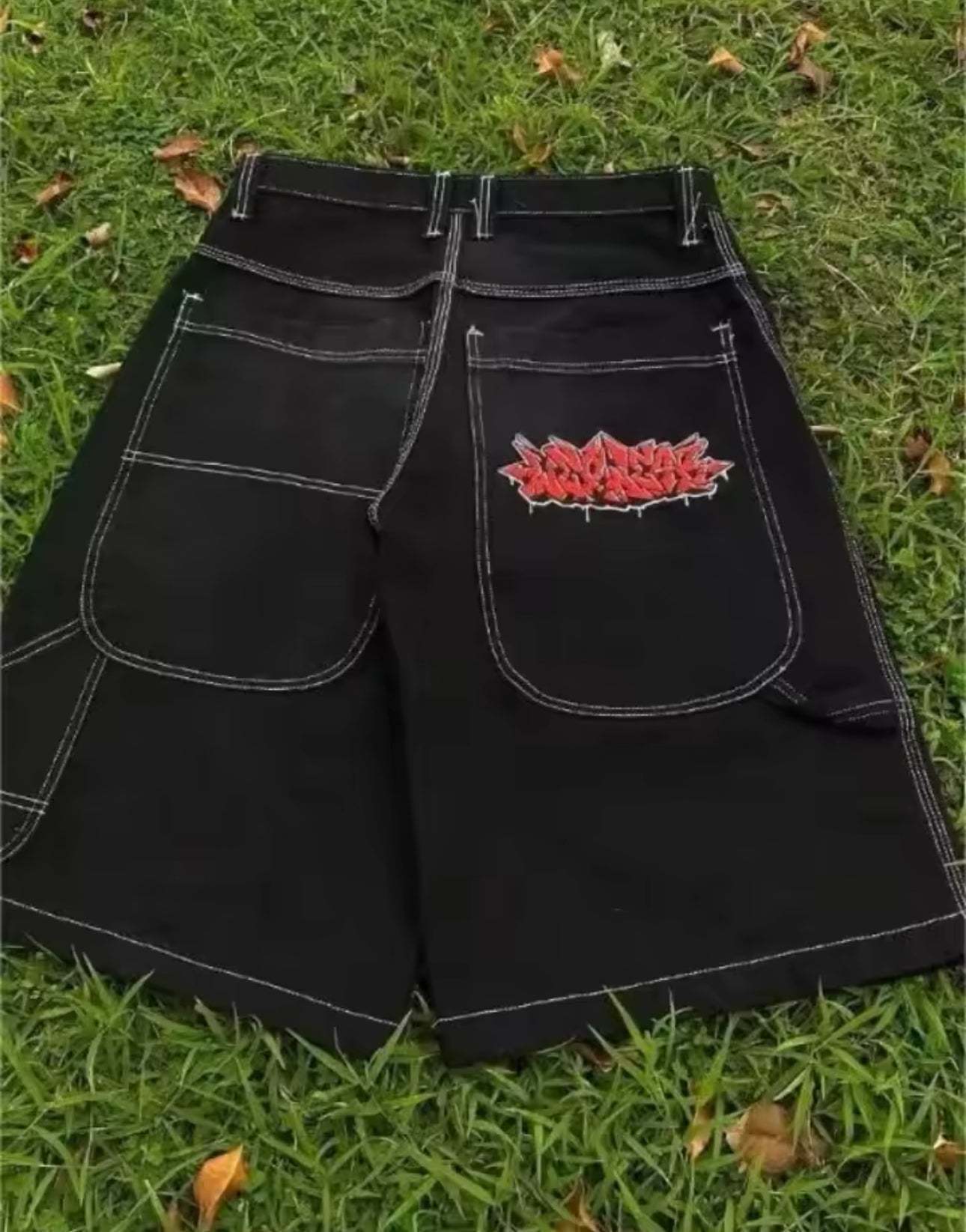 OVERSIZED BLACK JORTS