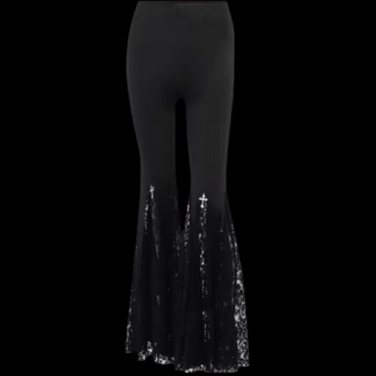 Laced Bellbottom Pants
