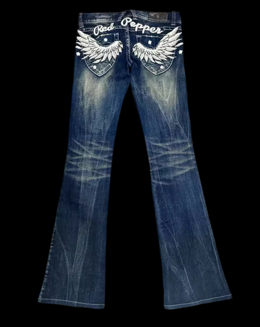 ANGEL BACK LOW RISE JEANS