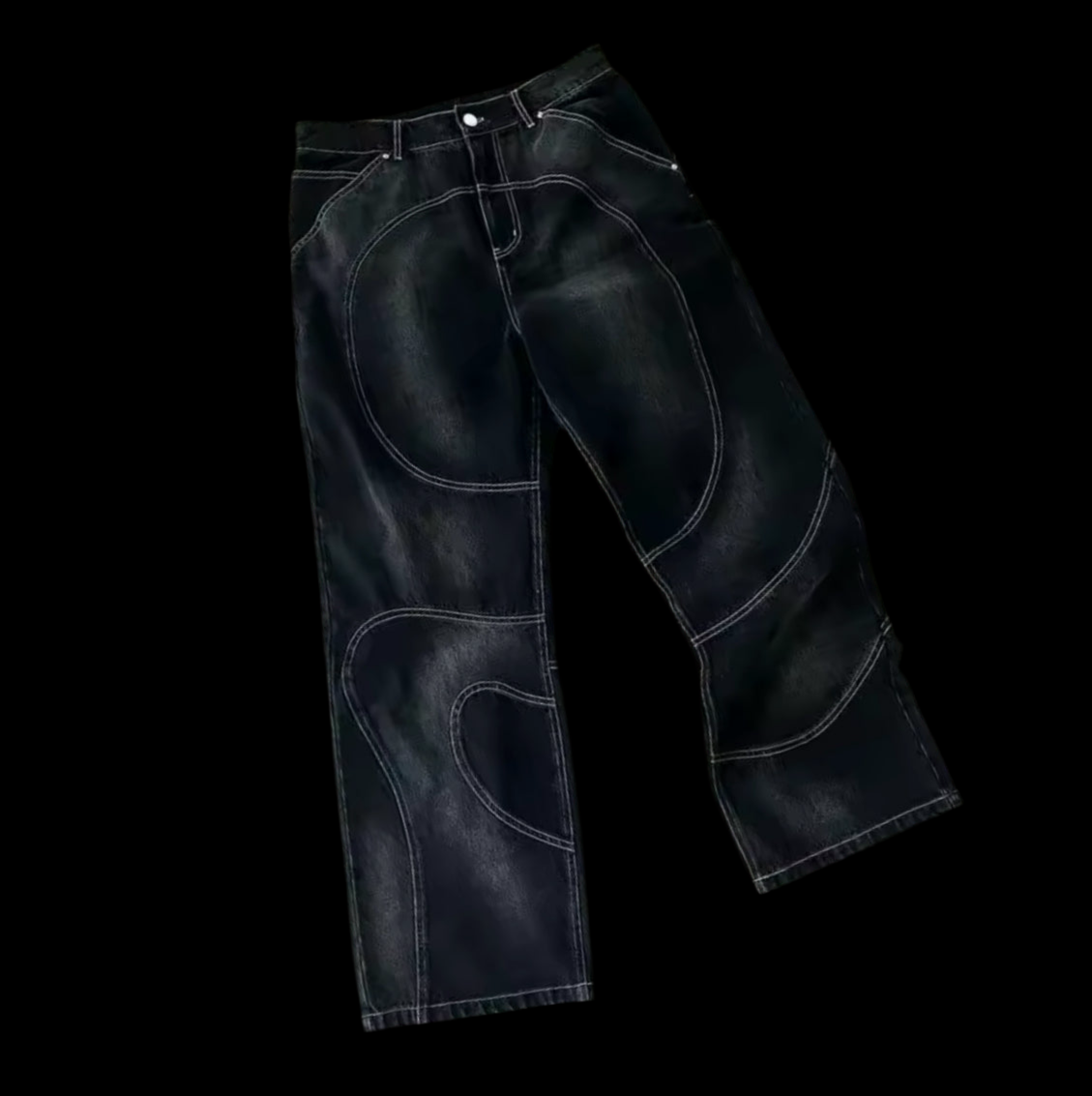 SWIRL DENIM JEANS