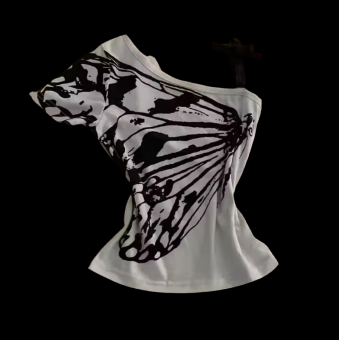 BUTTERFLY SHOULDER TSHIRT