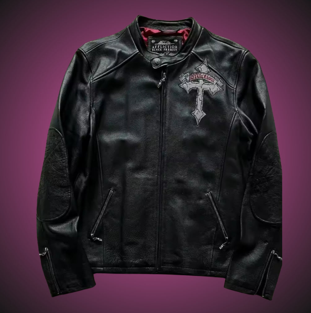 LEATHER SKULL JACKET