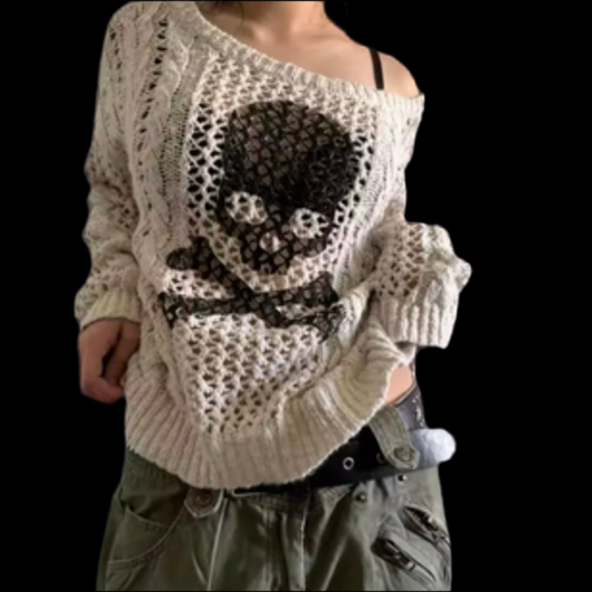 SKULL KNIT JUMPER