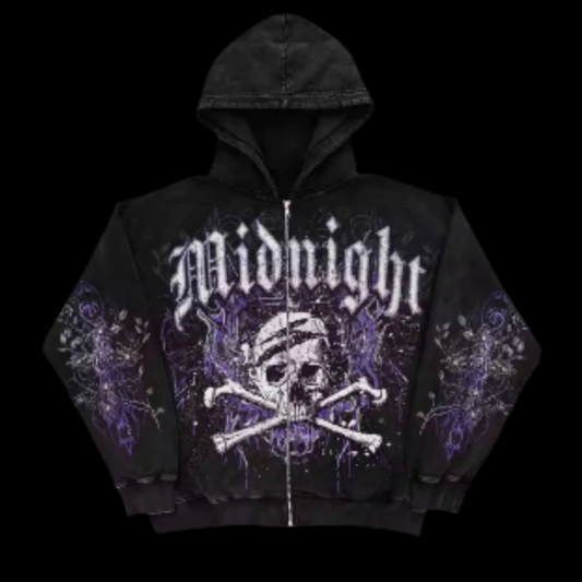 PURPLE MIDNIGHT ZIP UP