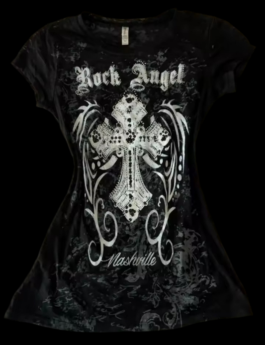 ROCK ANGEL FEATURE TSHIRT