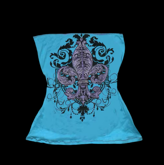 TUBE TOP BLUE VINTAGE