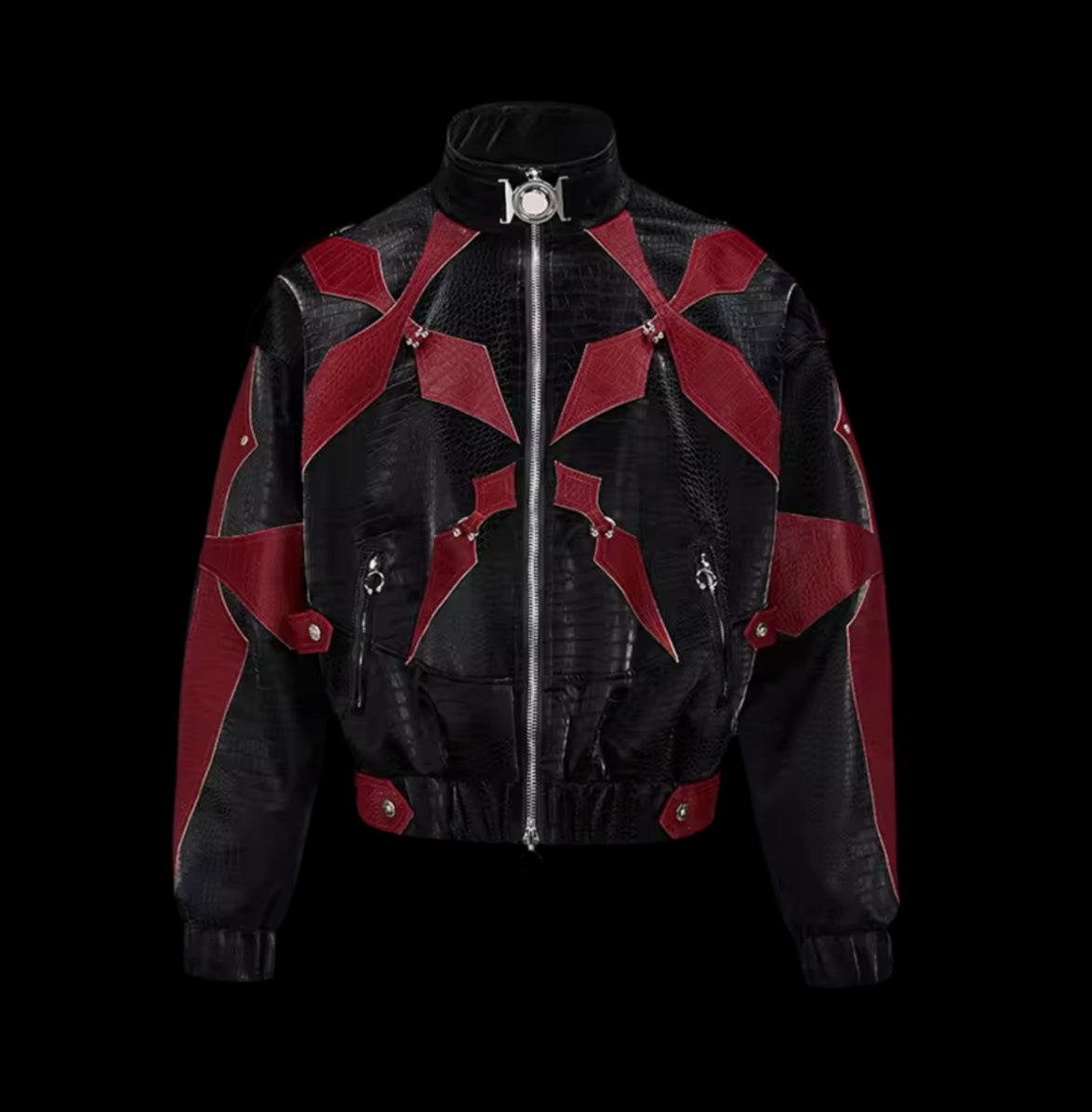 LEATHER EMBLEM JACKET