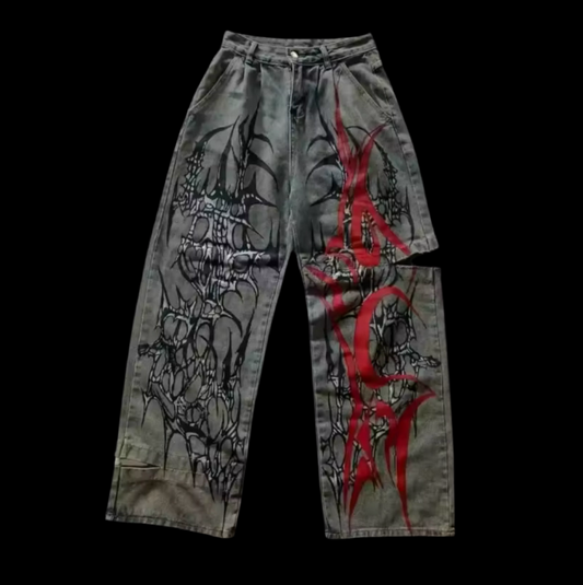 RAGGED RED JEANS