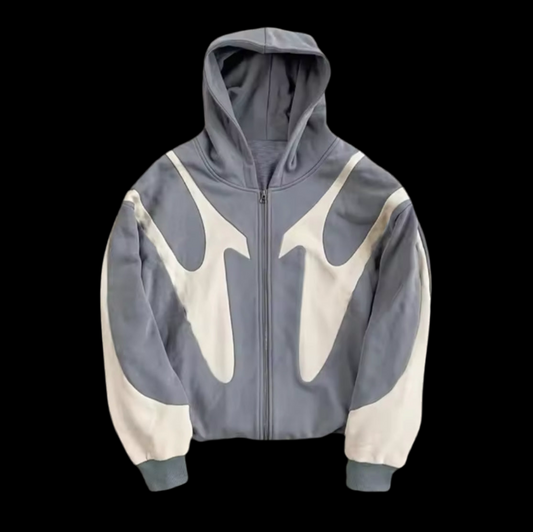 GREY ZIP UP SPARK JACKET